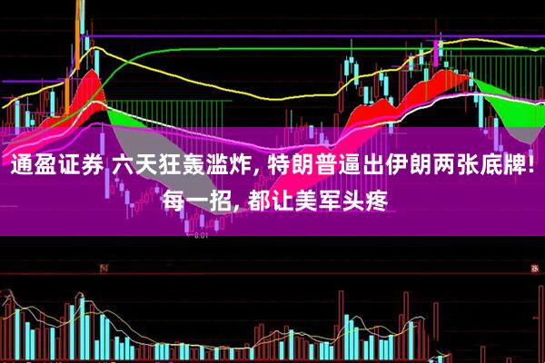 通盈证券 六天狂轰滥炸, 特朗普逼出伊朗两张底牌! 每一招, 都让美军头疼